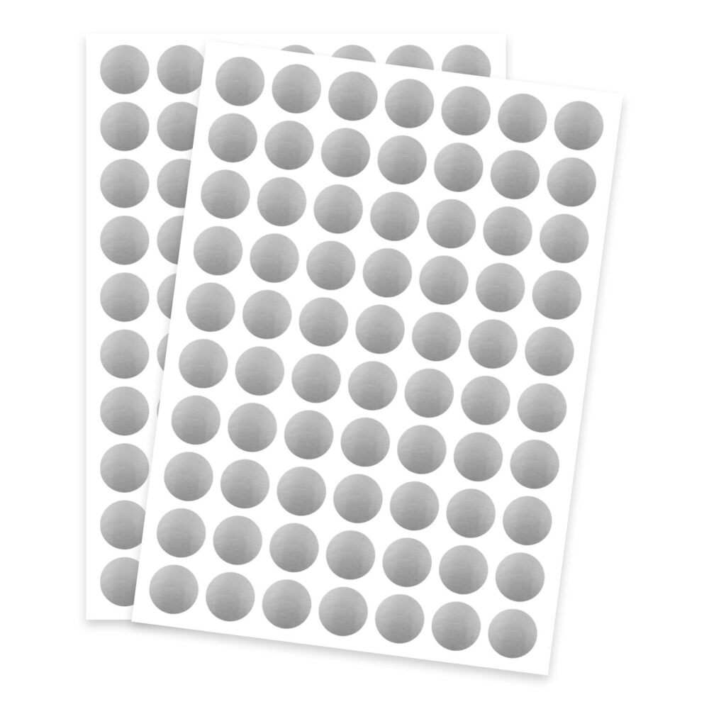 4926 Dot Stickers - 1400pcs Silver Circle Labels, 3/4 Inch, Writable, Color